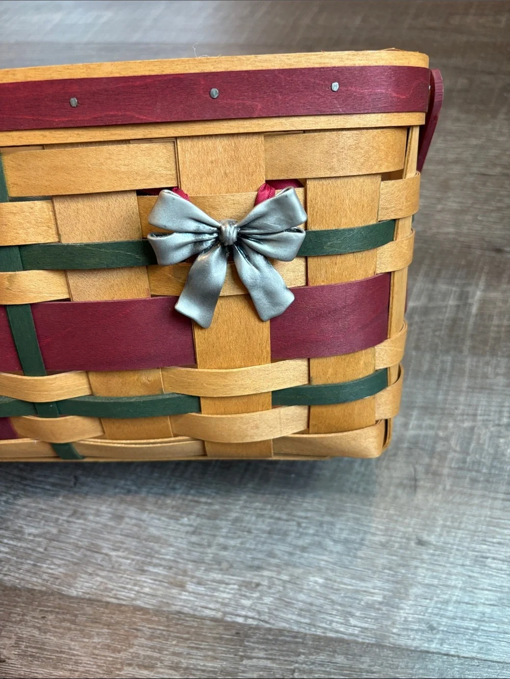 Longaberger 2008 Christmas Wrap It Up Basket Christmas w/ Protector